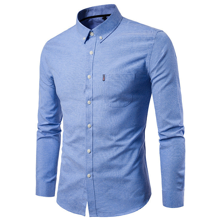 Men S Shirts Men Slim Long Sleeve Dress Shirt